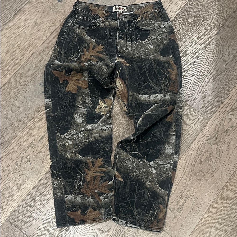 Stussy Camouflage Men Jeans - Black and Brown